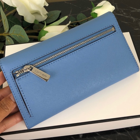 🌸Michael Kors trifold wallet French blue☘️ - Picture 5 of 7